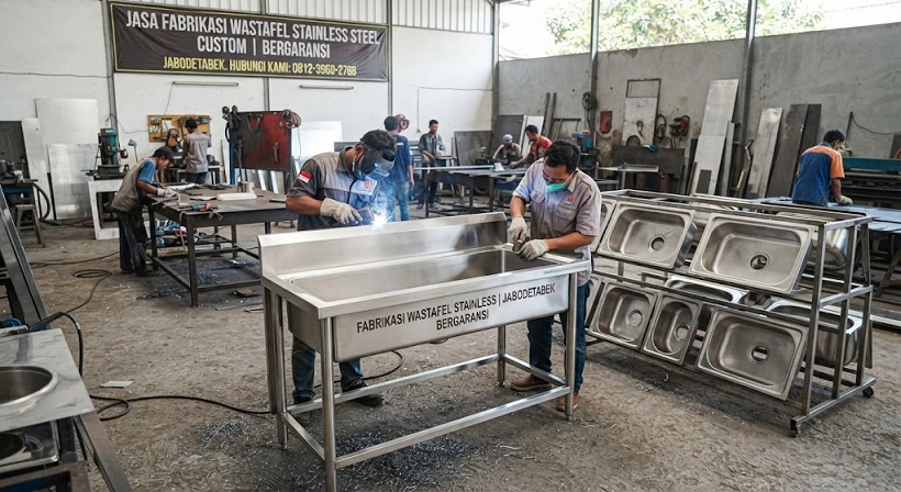Fabrikasi Westafel Stainless Bergaransi Jabodetabek