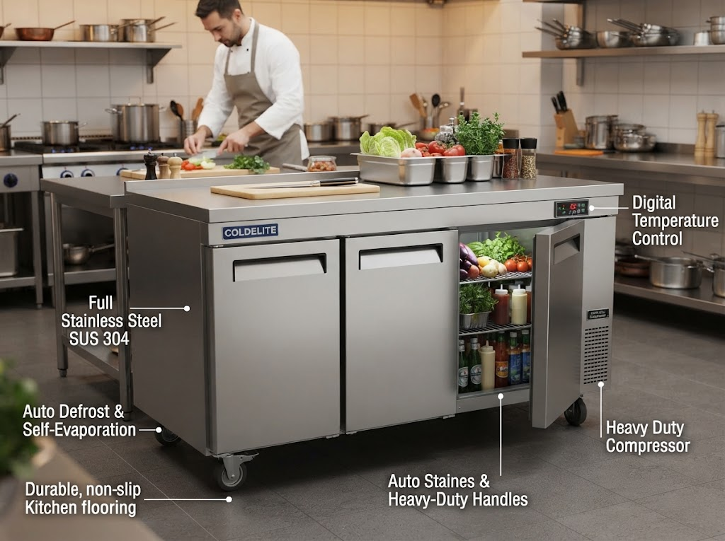 Under Counter Chiller & Refrigeration Dapur Komersial