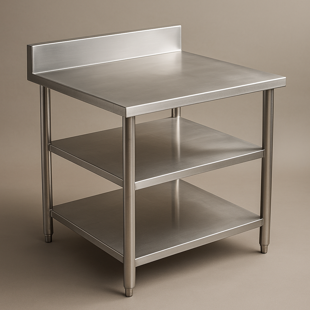 work-table-stainless-2-undershelf work table stainless 2 undershelf
