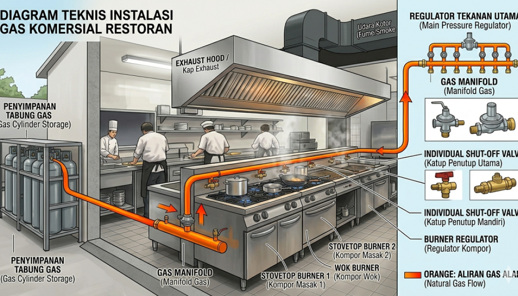 Alur Proses Ducting exhaust